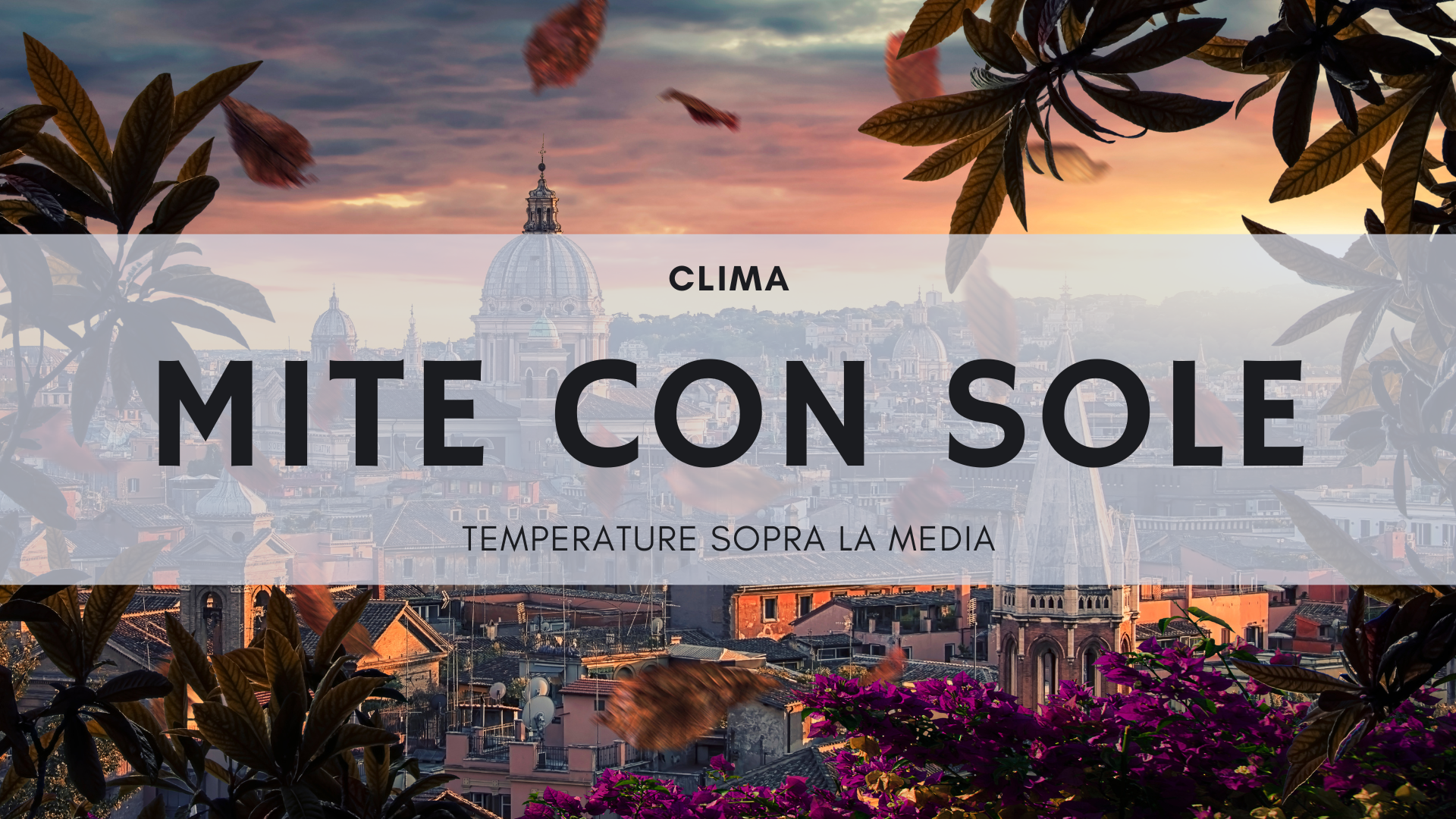 Previsioni meteo a Roma dal 5 all'8 novembre 2024