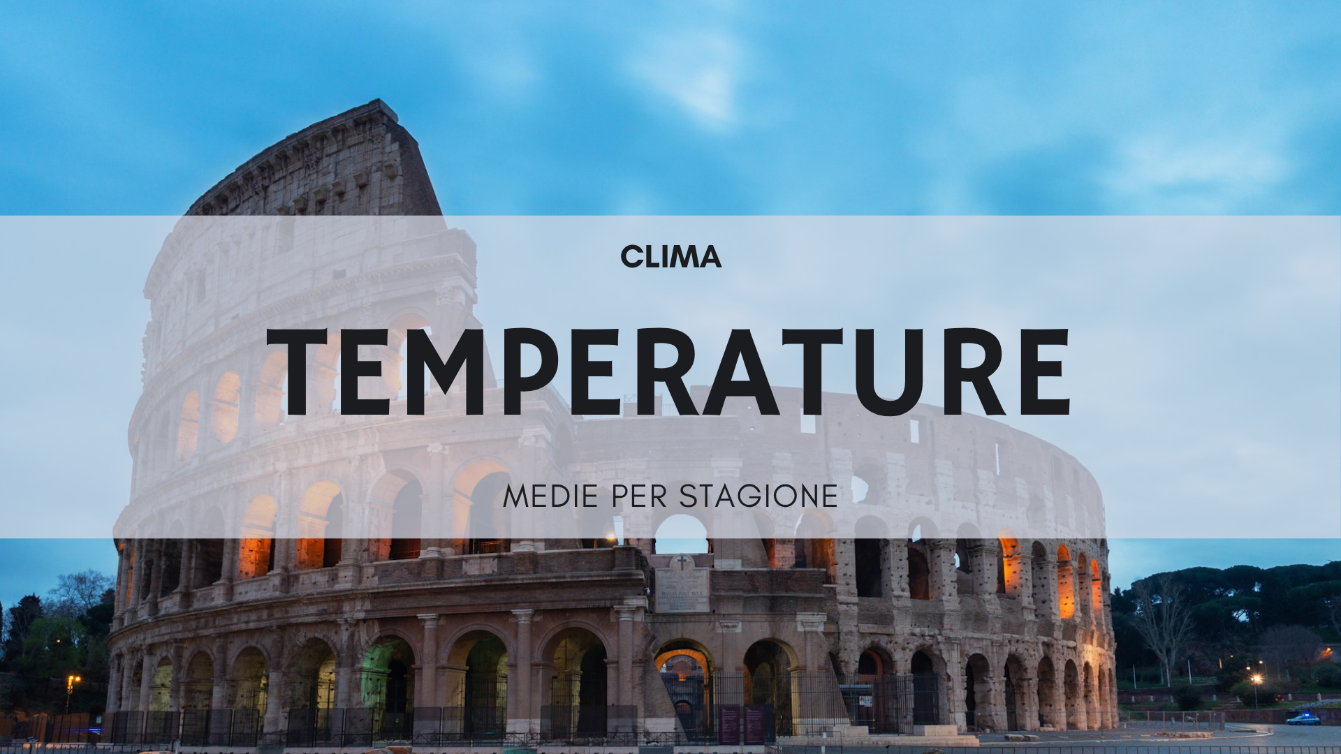 Temperature medie di Roma per stagione - guida mensile al clima della Capitale