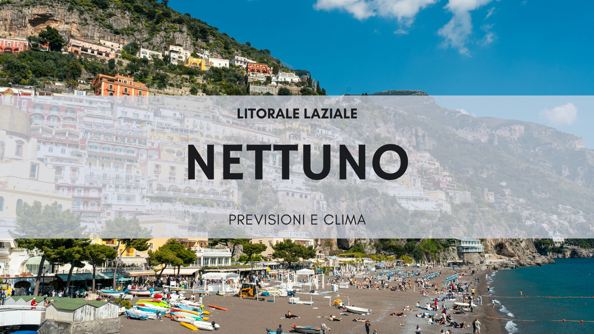 Spiaggia sul litorale tirrenico laziale, meteo Nettuno